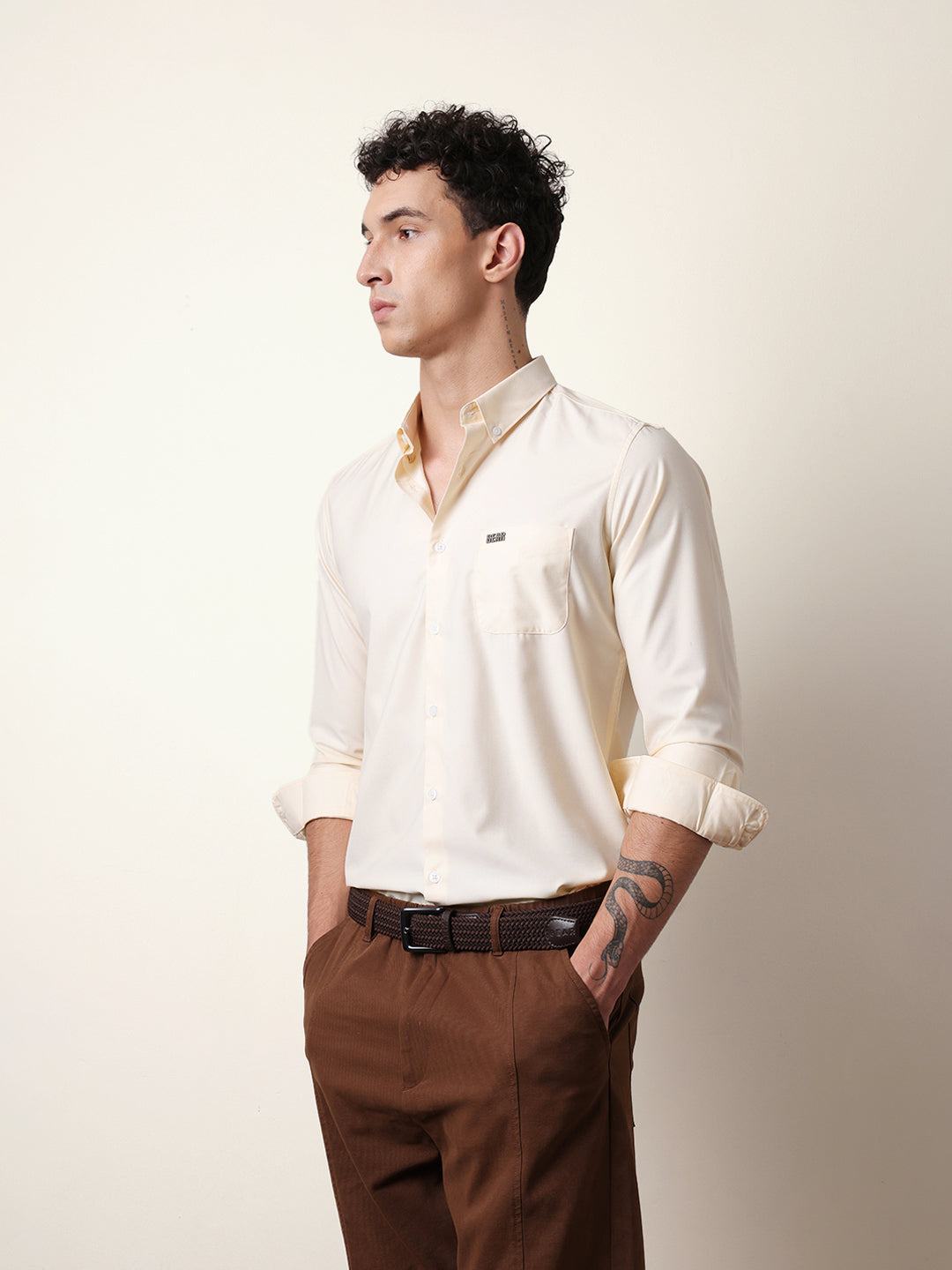 Men Modern Fit Casual Shirt