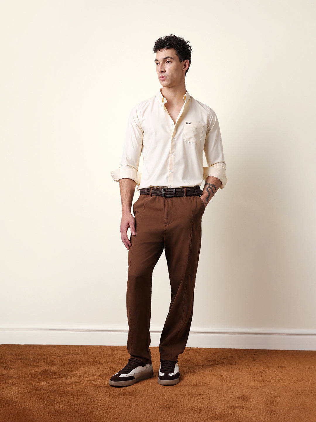 Men Modern Fit Casual Shirt