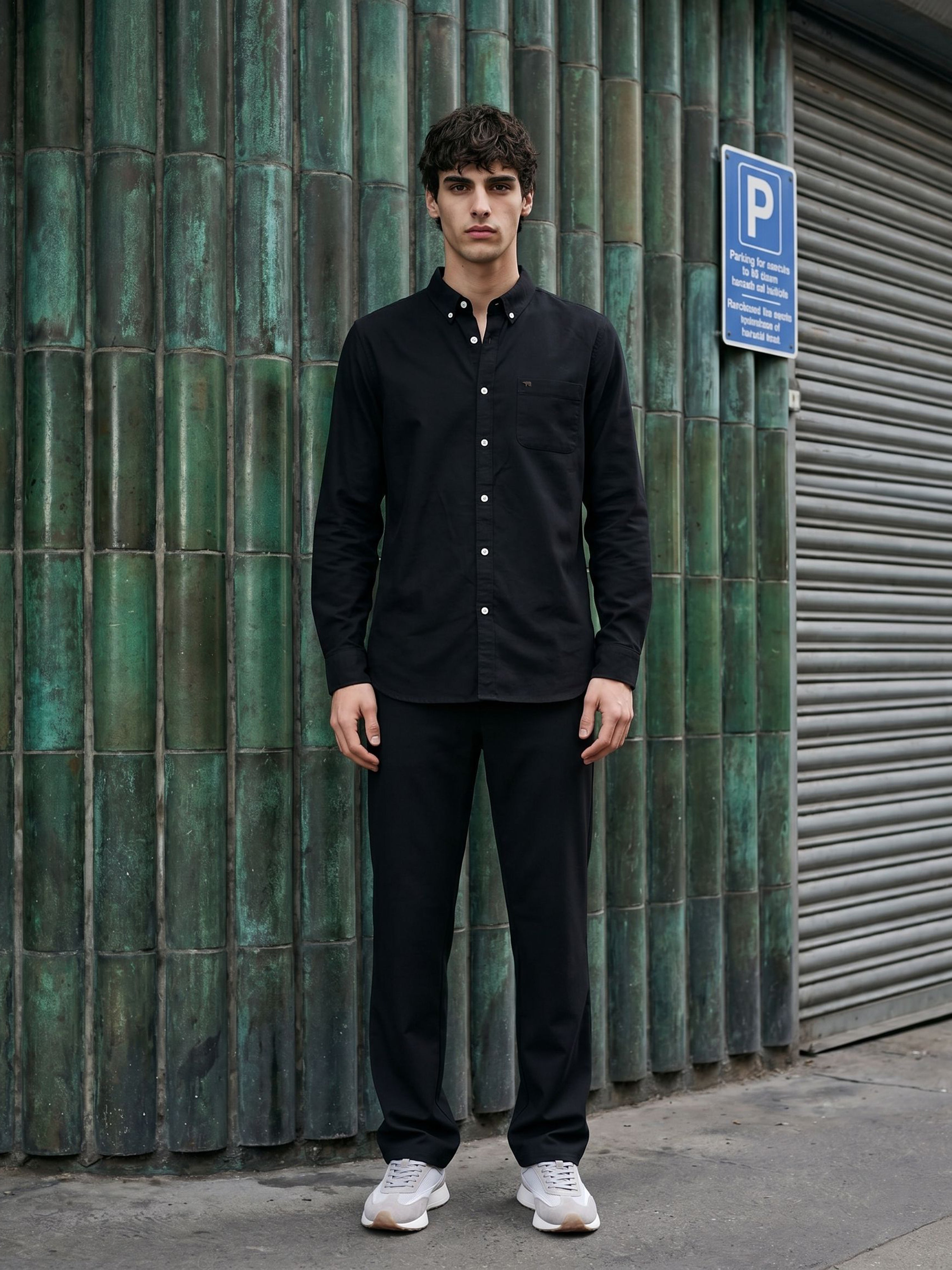 Men Black Casual Shirt