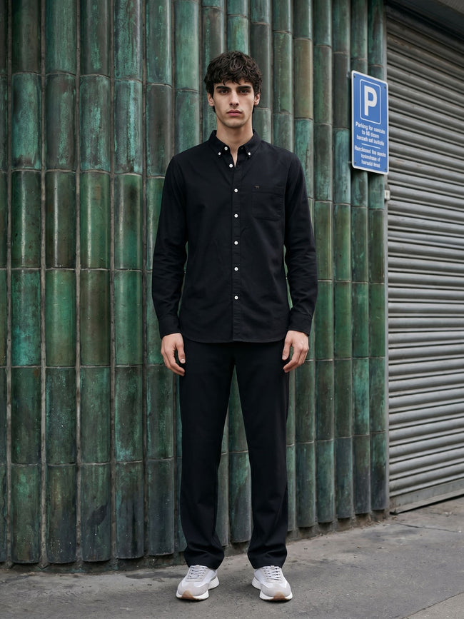 Men Black Casual Shirt