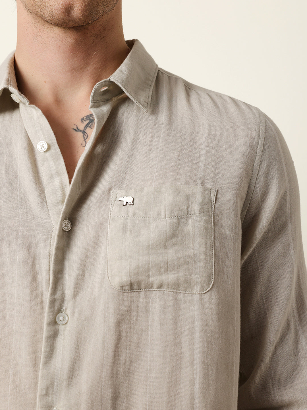 Men Striped Casual Full-Sleeve Shirt