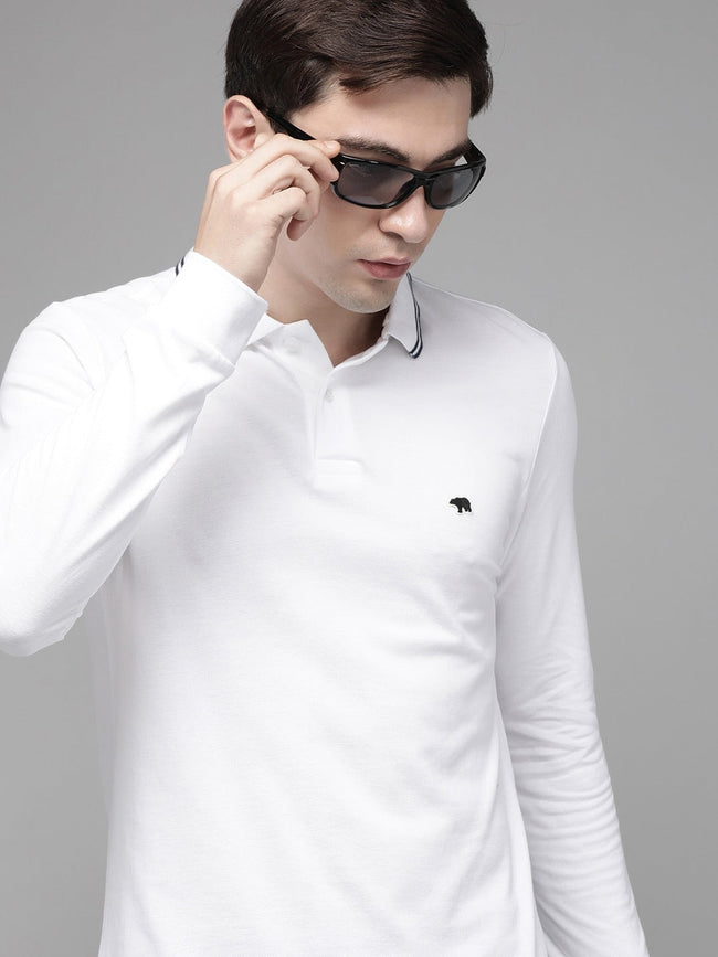 Men  White Overdyed Polo