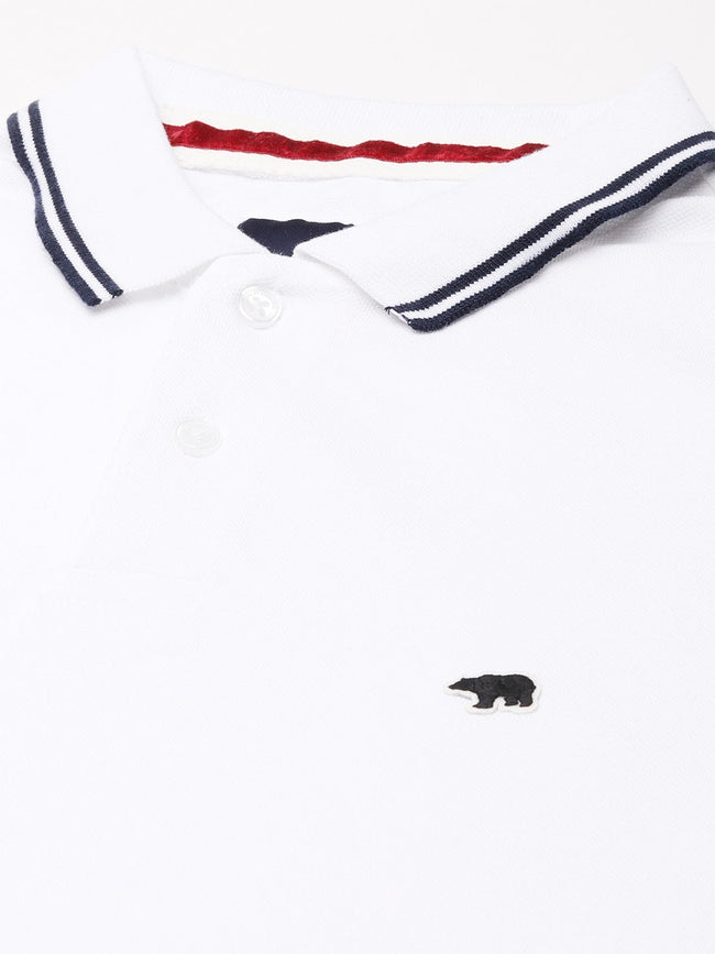 Men  White Overdyed Polo