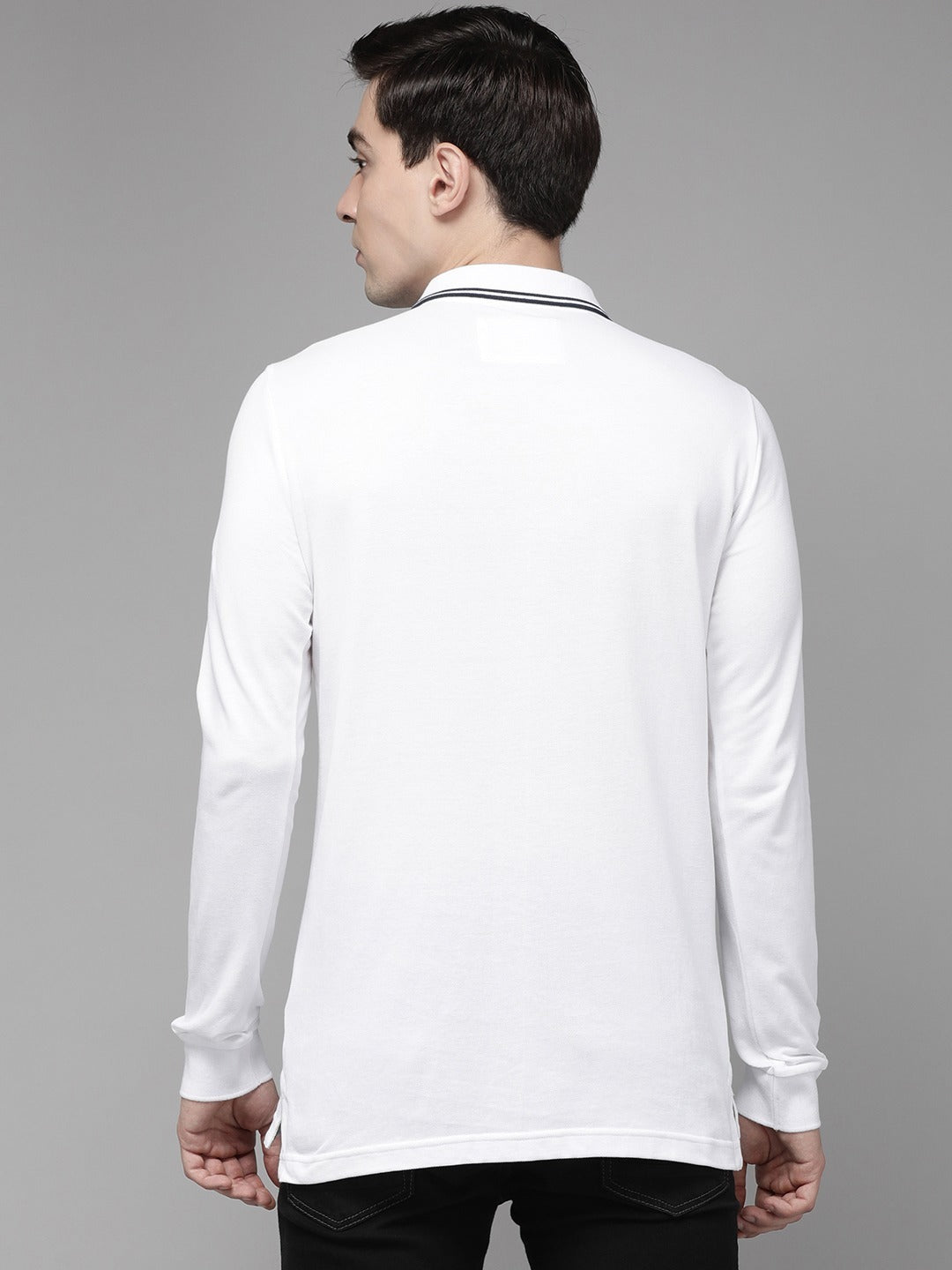 Men  White Overdyed Polo