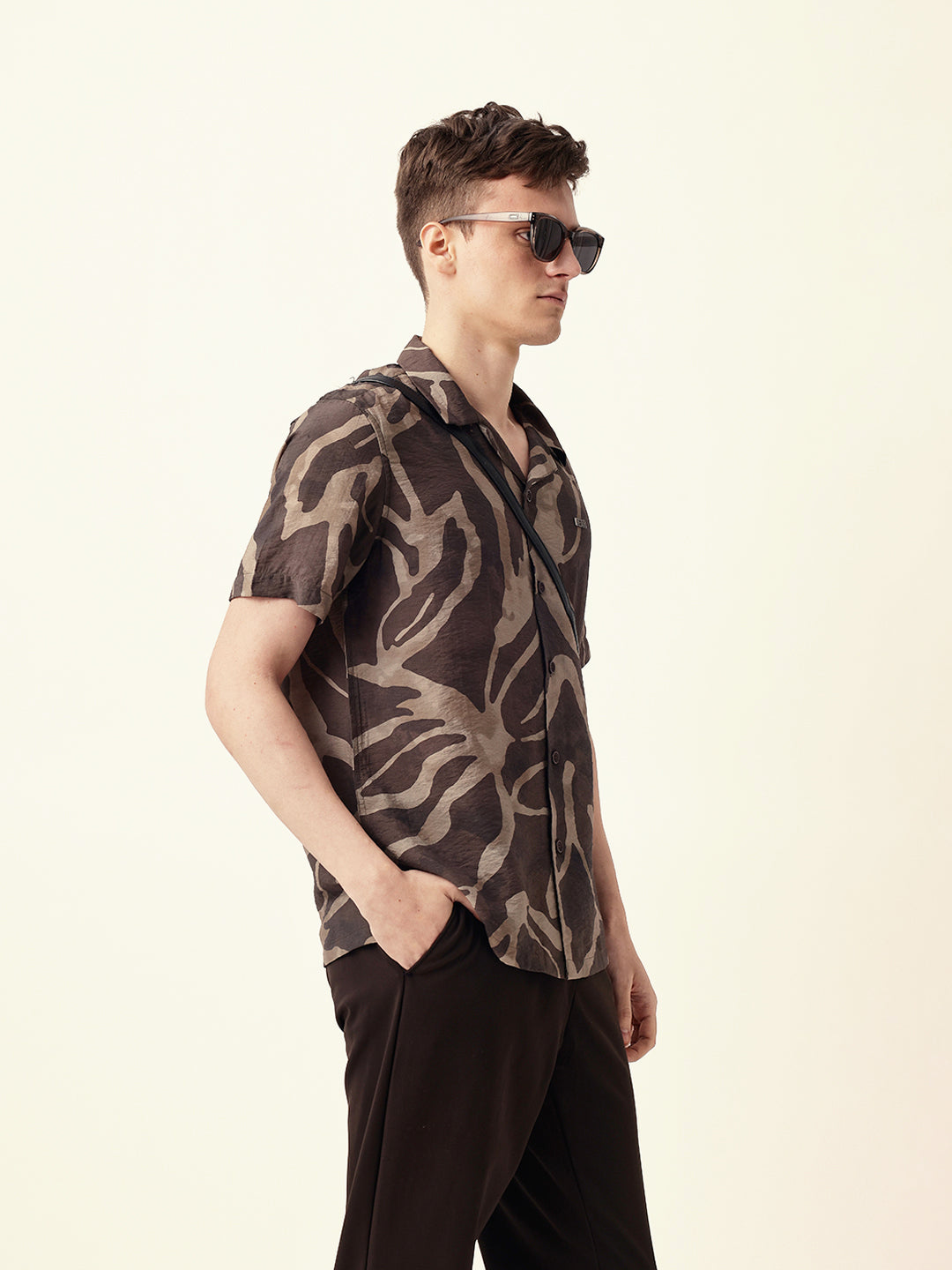 Men Casual Abstract Print Shirt