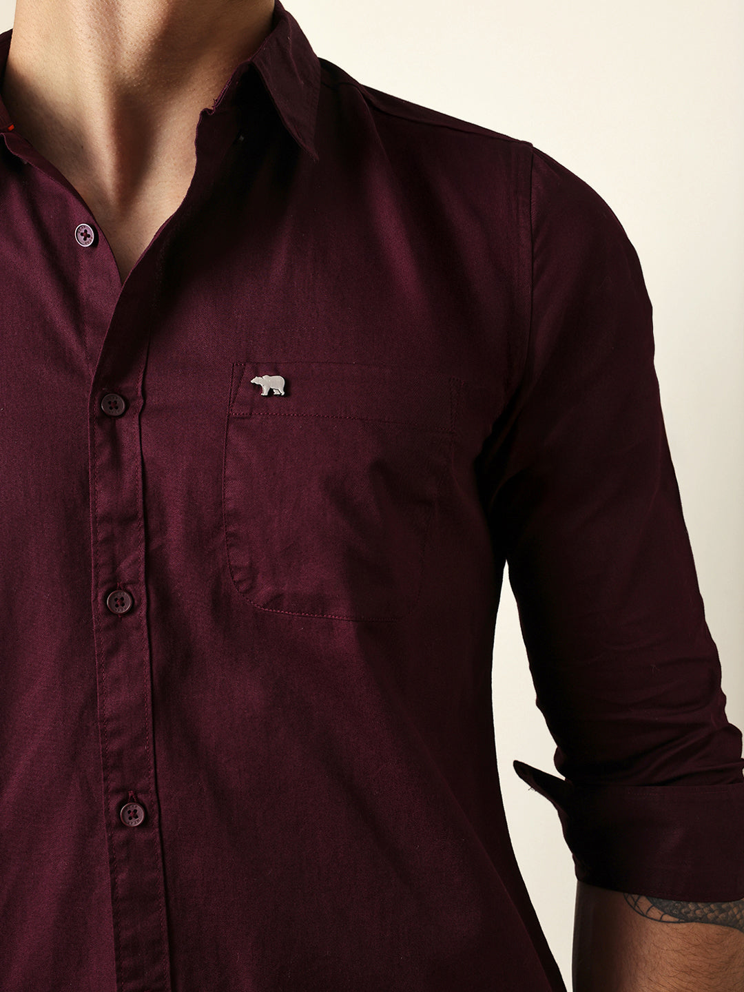 Men Modern Fit Casual Shirt