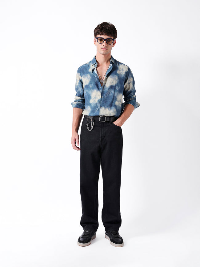 Men Blue Casual Shirt