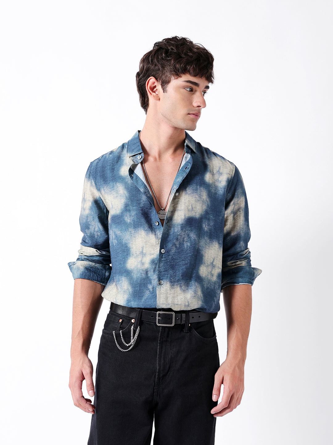 Men Blue Casual Shirt