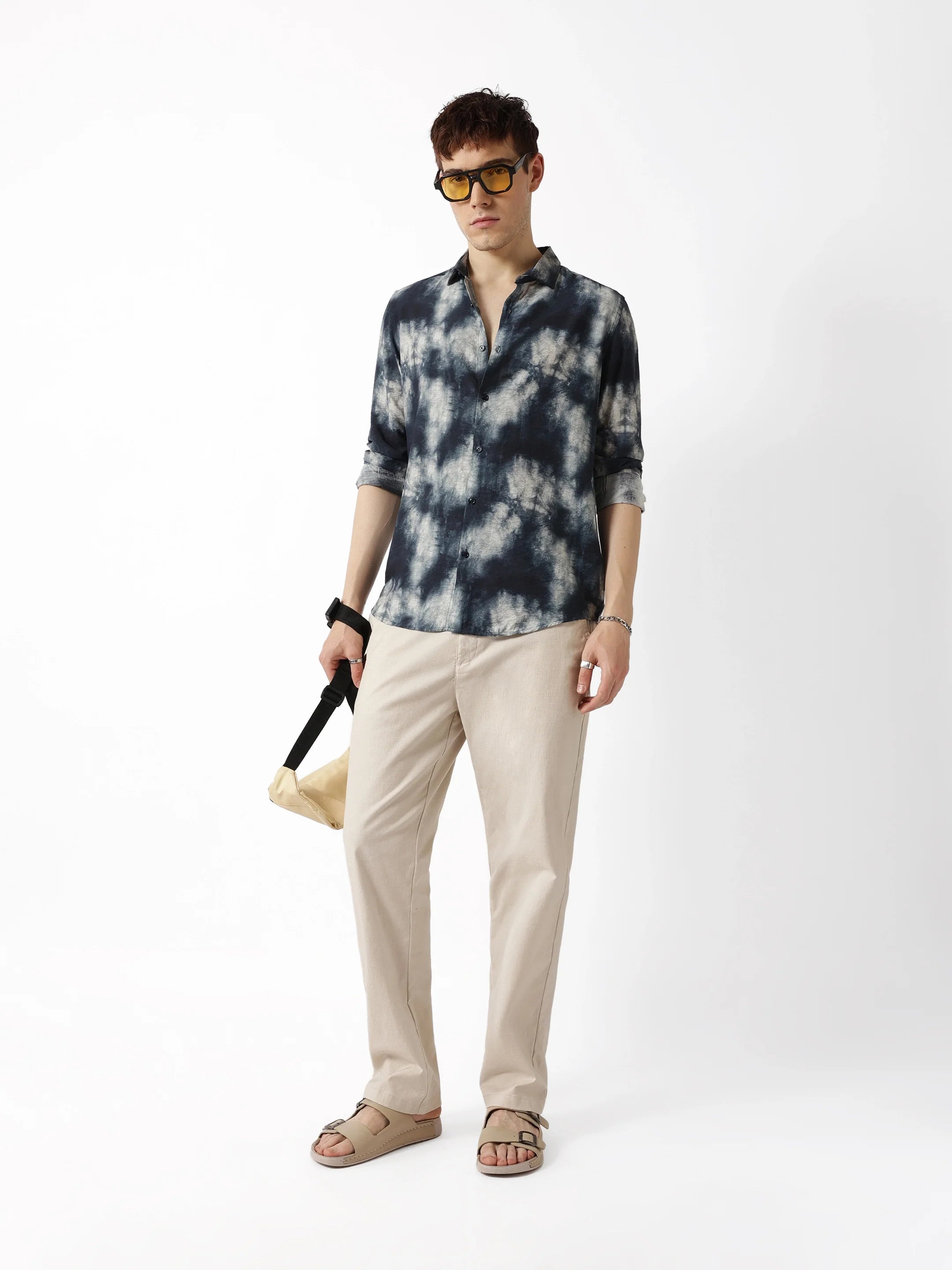 Men Blue Casual Shirt