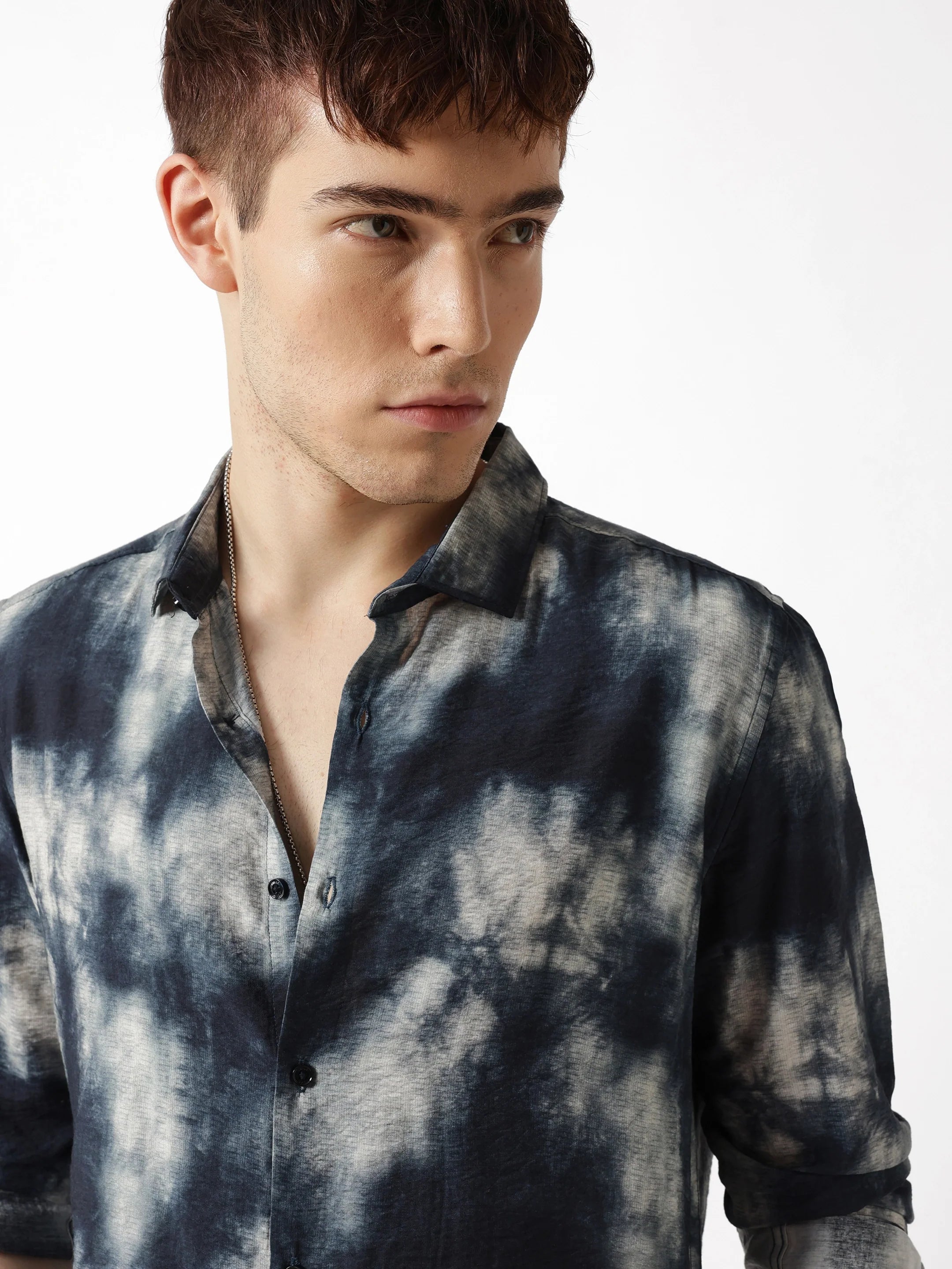 Men Blue Casual Shirt