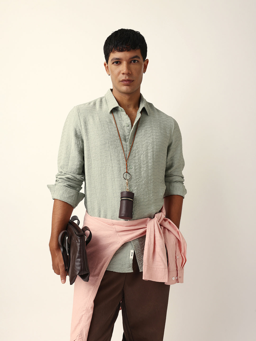 Men Green Casual Shirt