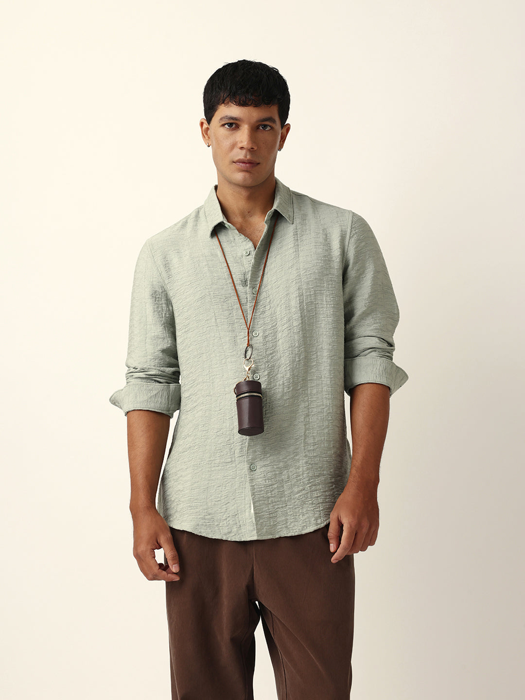 Men Green Casual Shirt