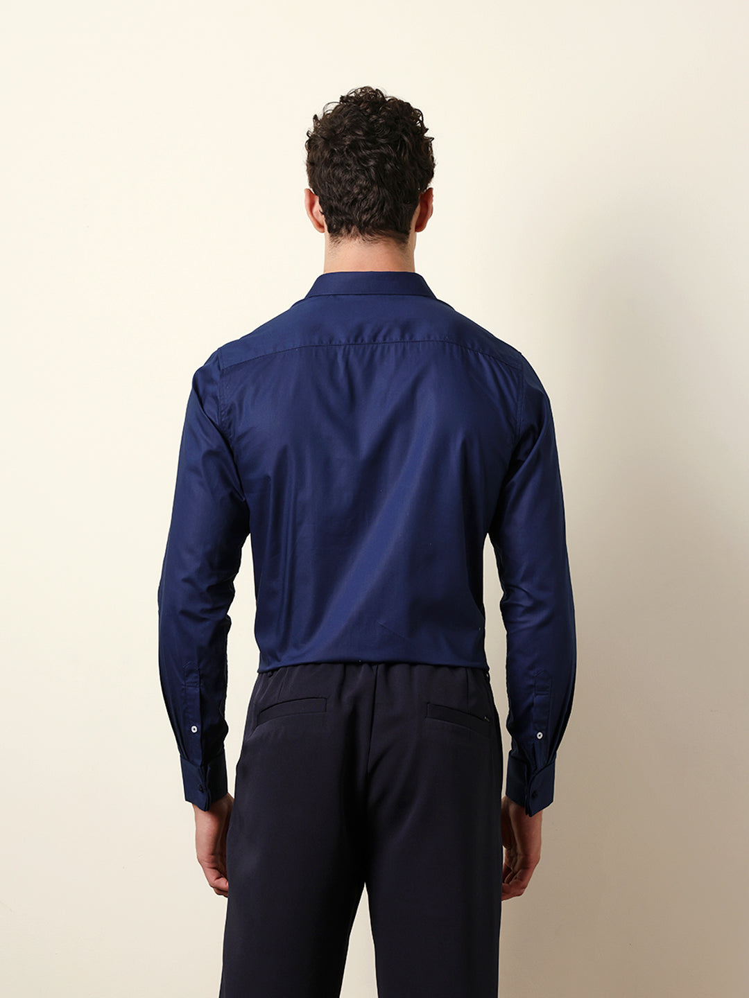 Men Solid Casual Full-Sleeve Shirt
