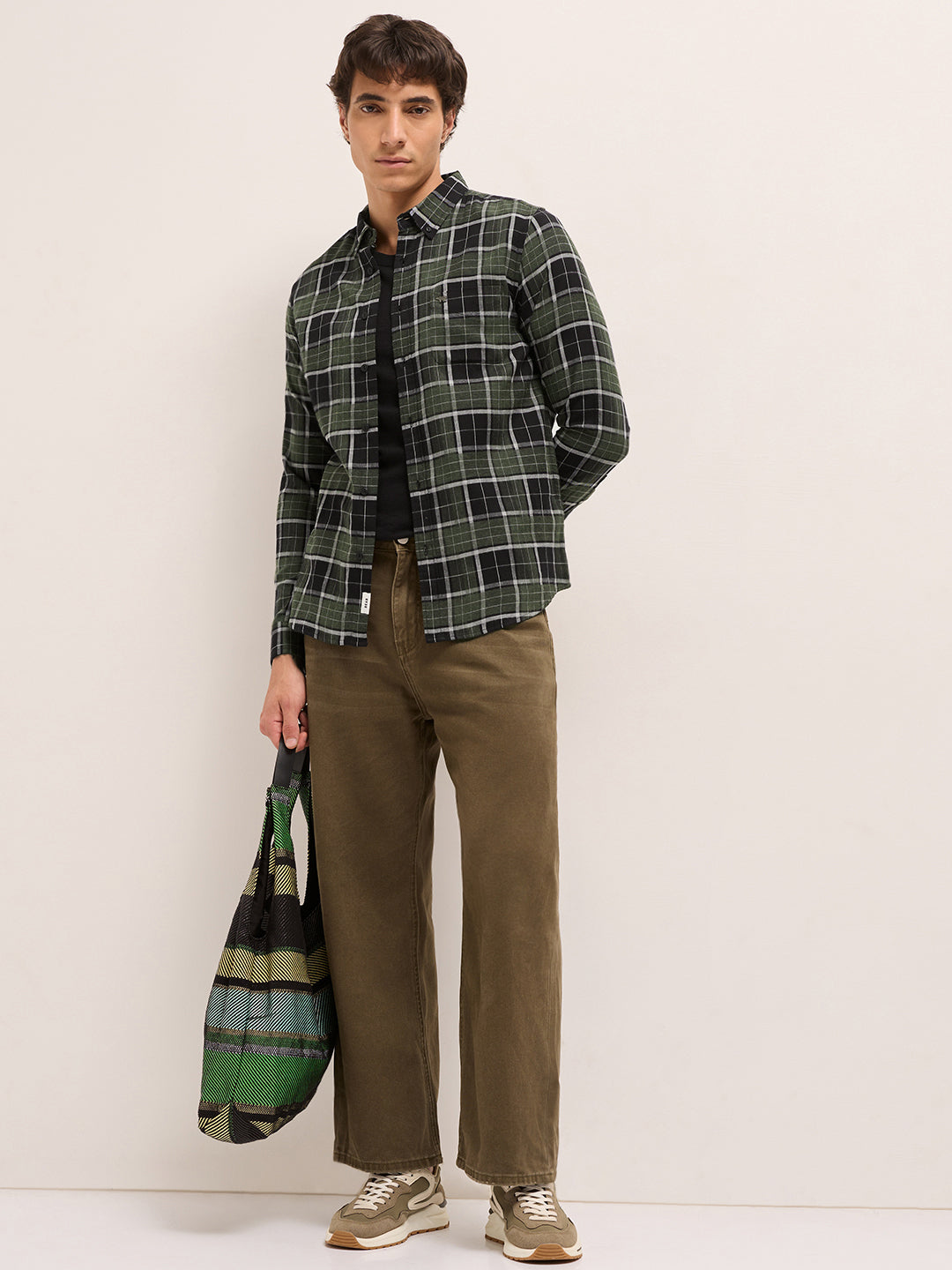 Men Checked Casual Shirt