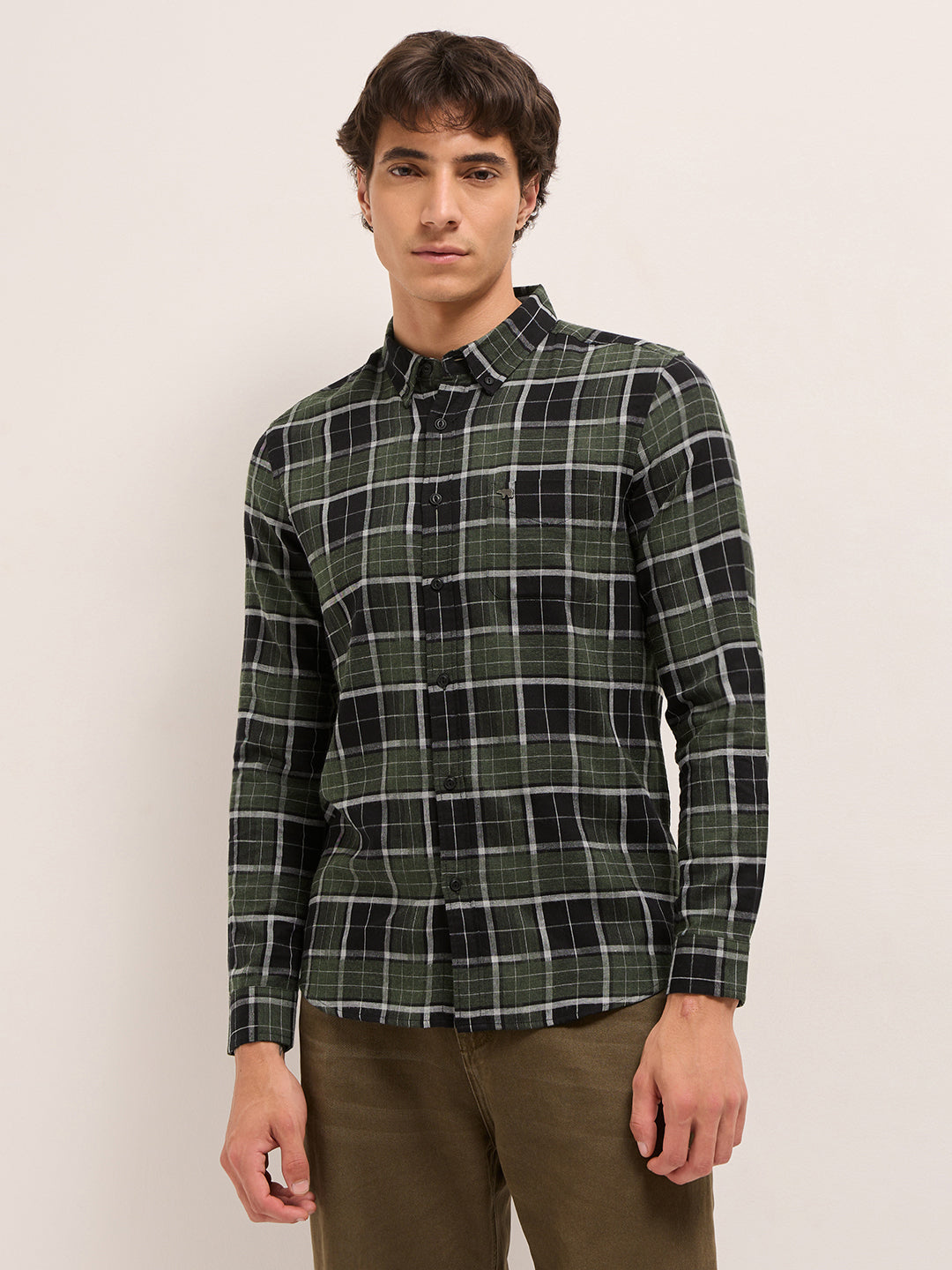 Men Checked Casual Shirt