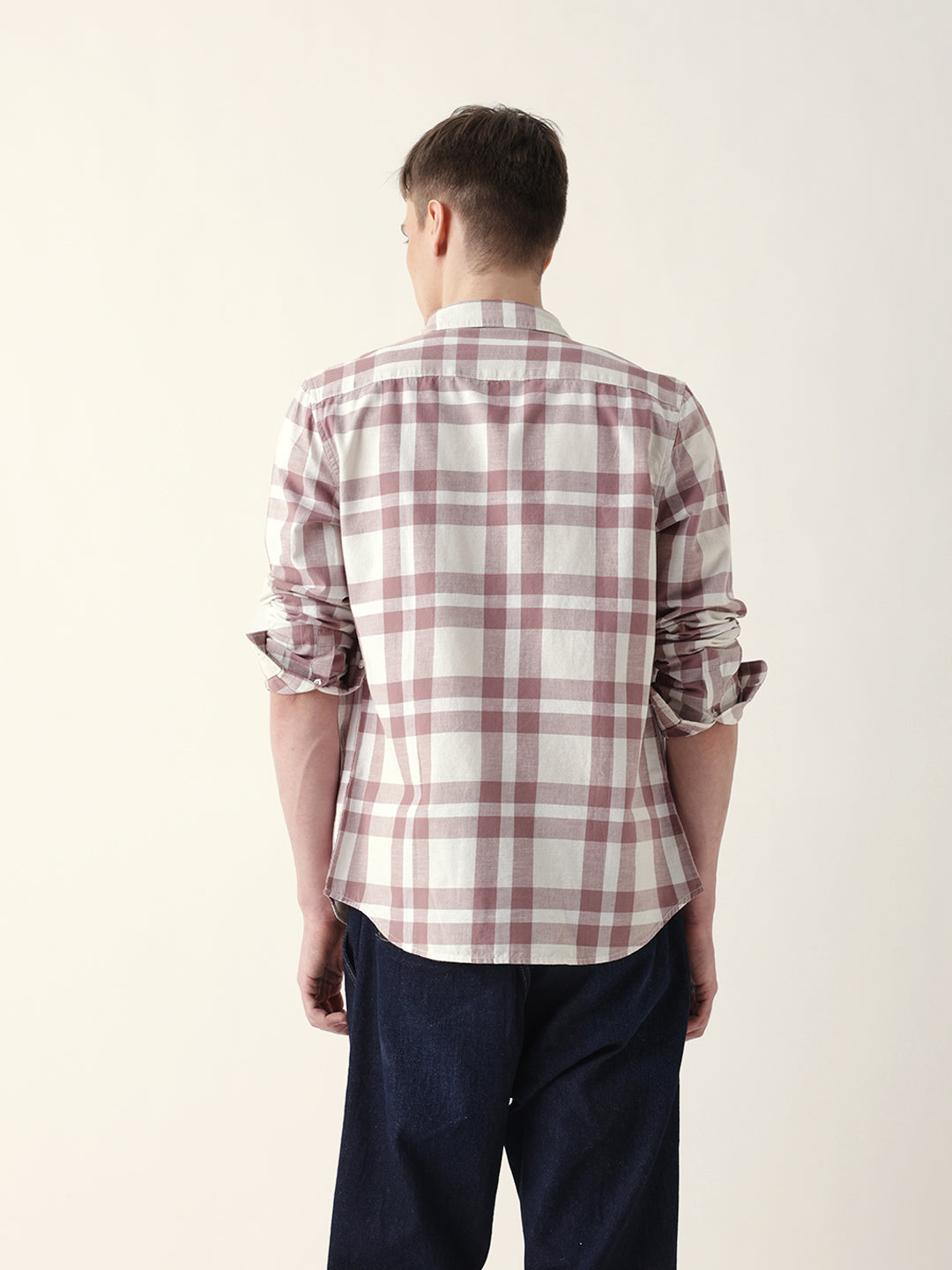 Men Casual Plaid Flannel Shirt