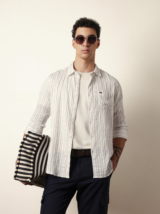 Men Modern Fit Casual Shirt
