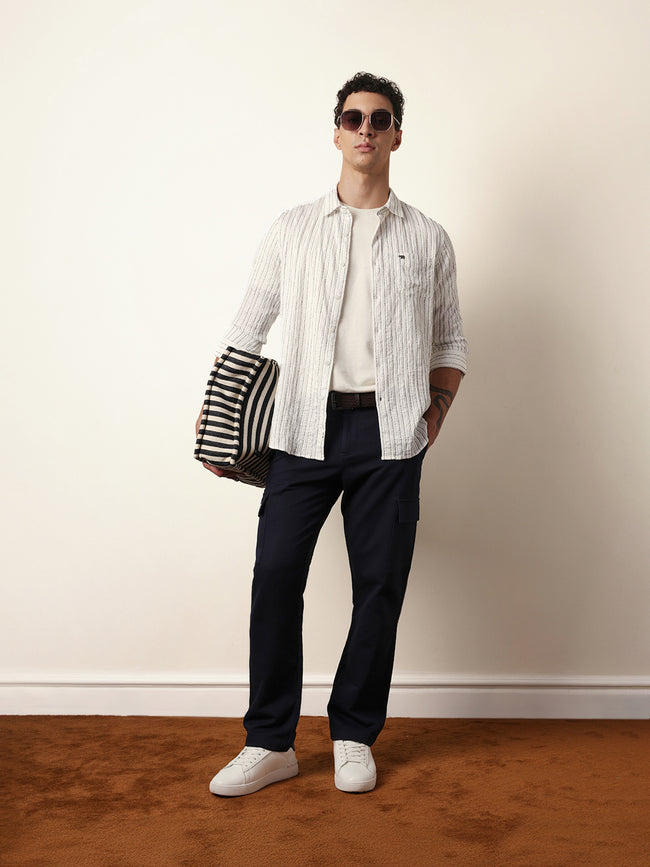 Men Modern Fit Casual Shirt