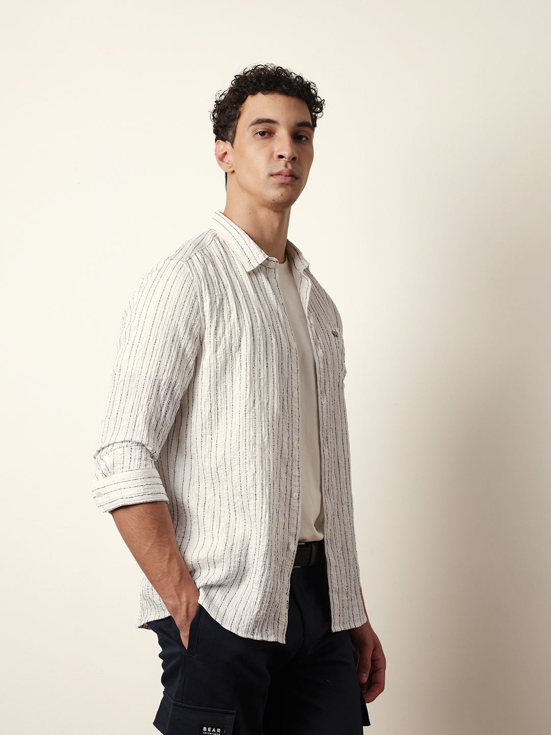 Men Modern Fit Casual Shirt