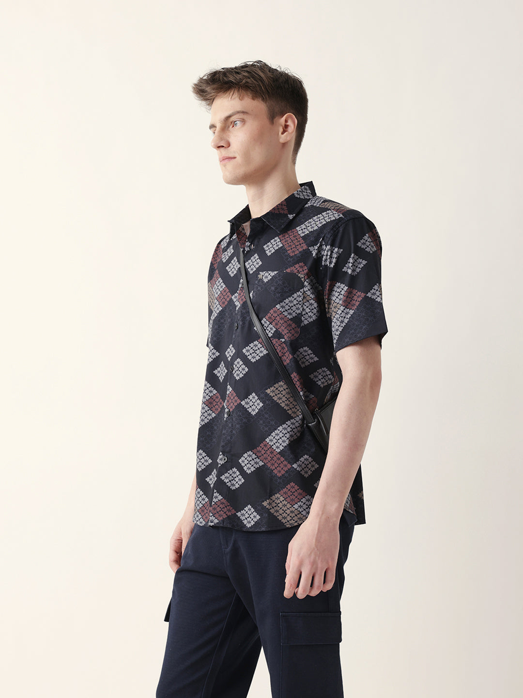 Men Casual Geometric Print Shirt