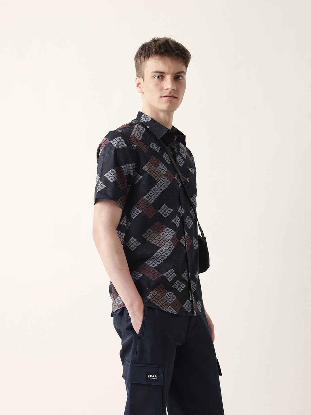 Men Casual Geometric Print Shirt