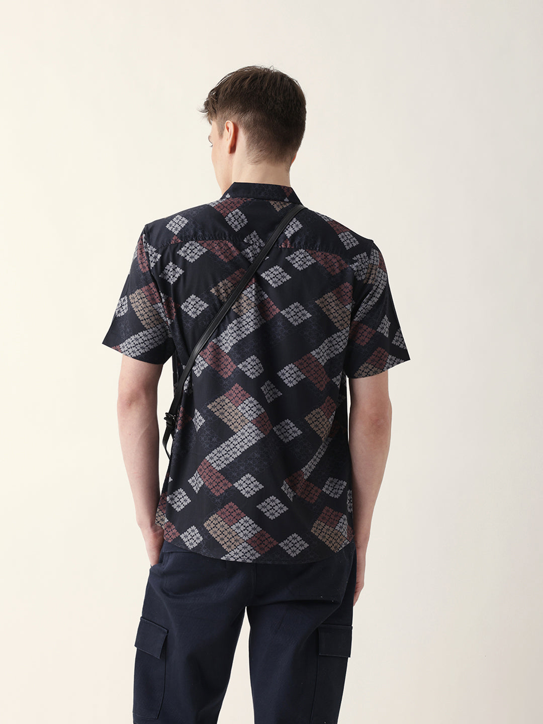 Men Casual Geometric Print Shirt