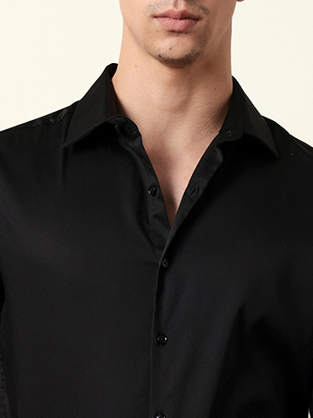 Men Solid Casual Full-Sleeve Shirt