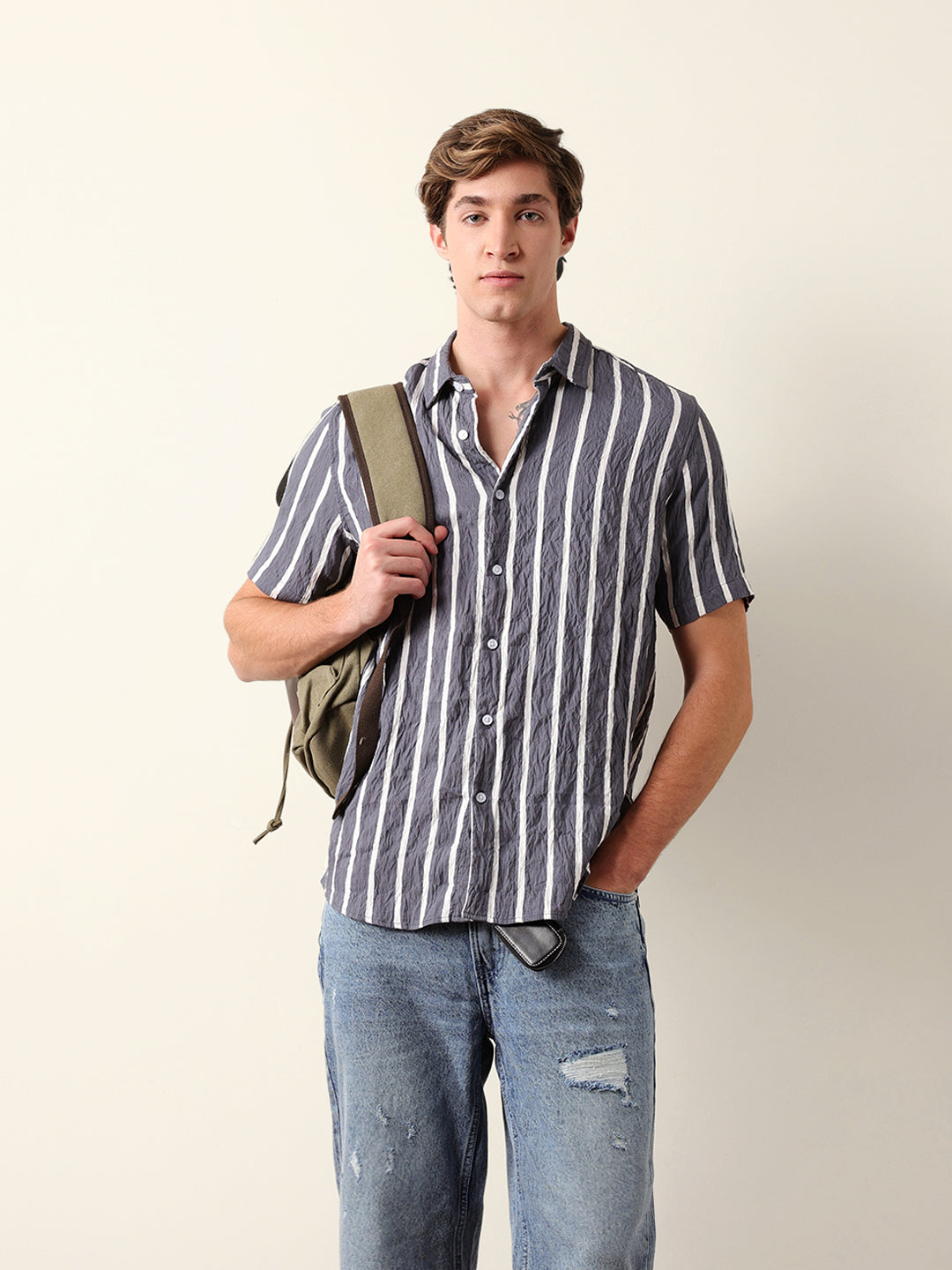 Men Shorts Sleeve Shirt