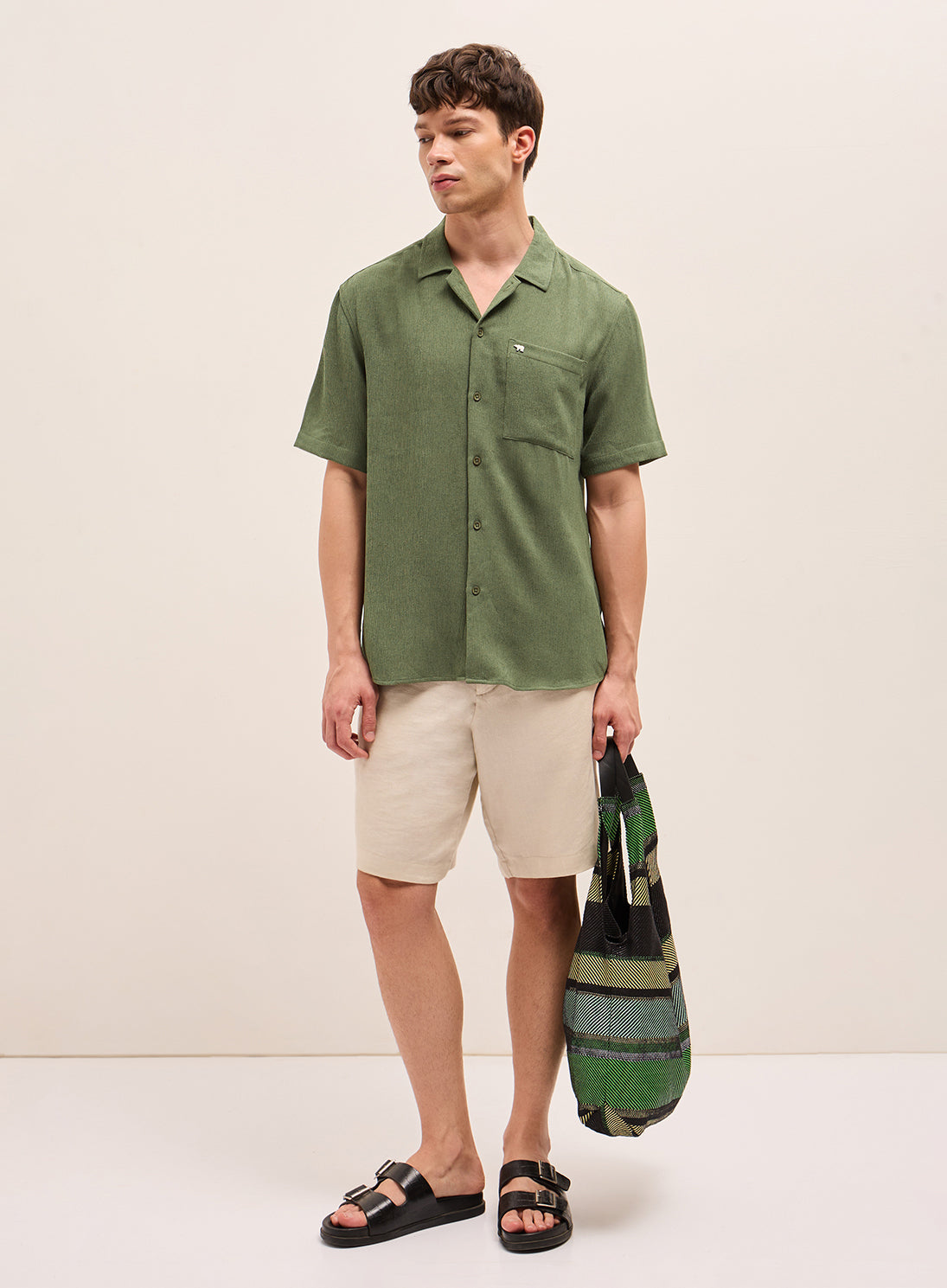 Men Woven Textured Casual Shirt