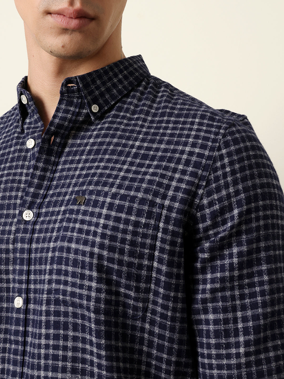 Men Checked Casual Full-Sleeve Shirt