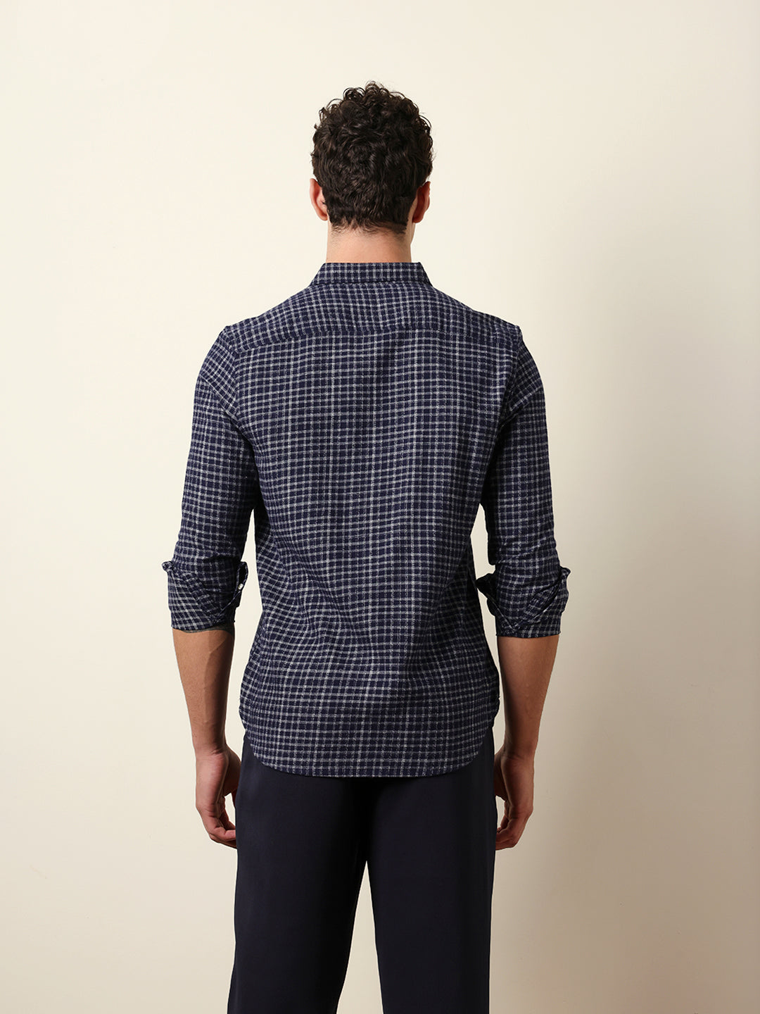 Men Checked Casual Full-Sleeve Shirt