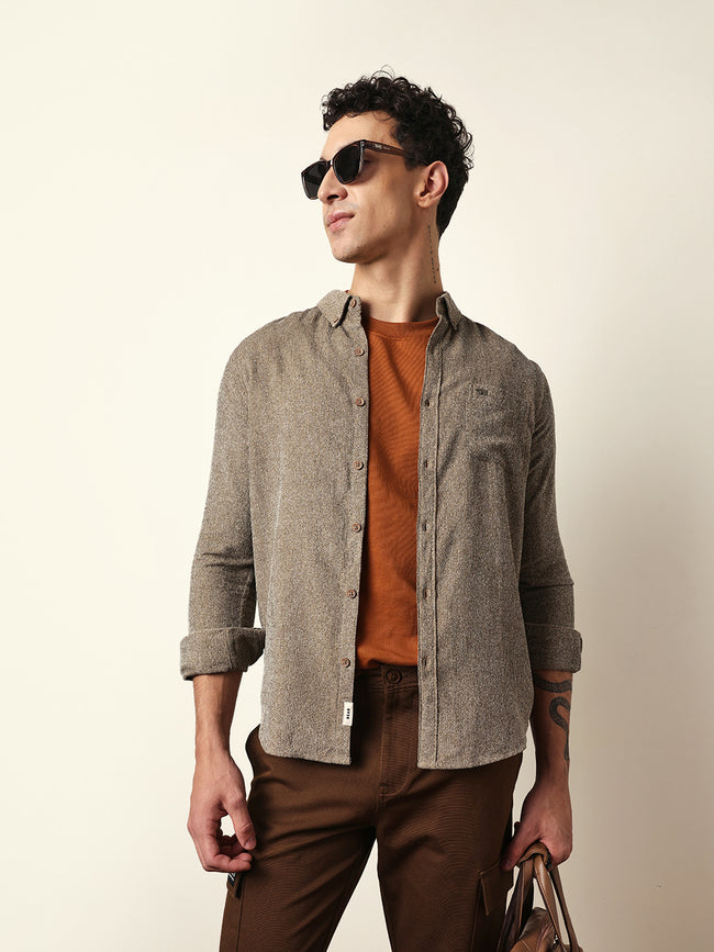 Men Modern Fit Casual Shirt