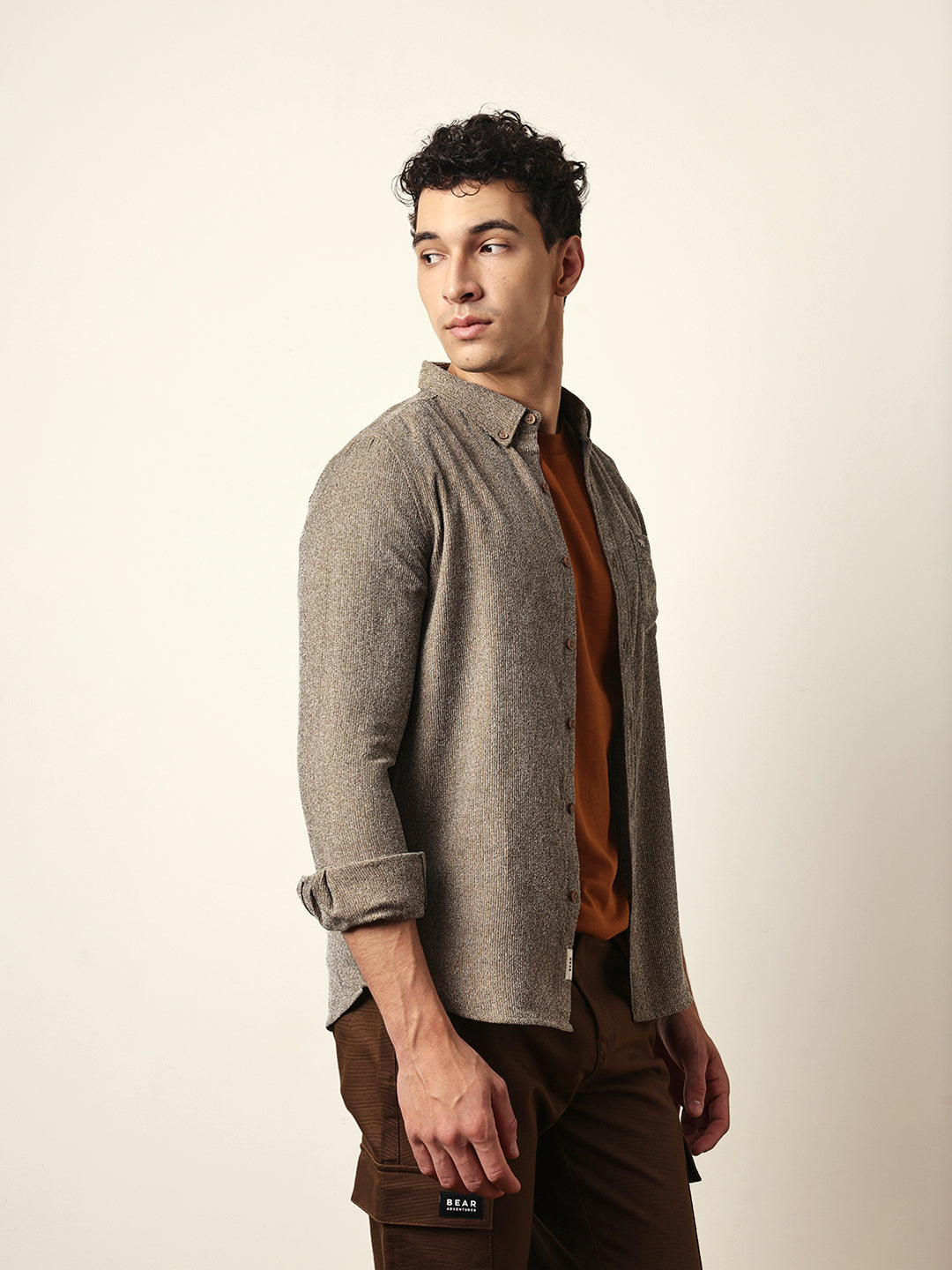Men Modern Fit Casual Shirt