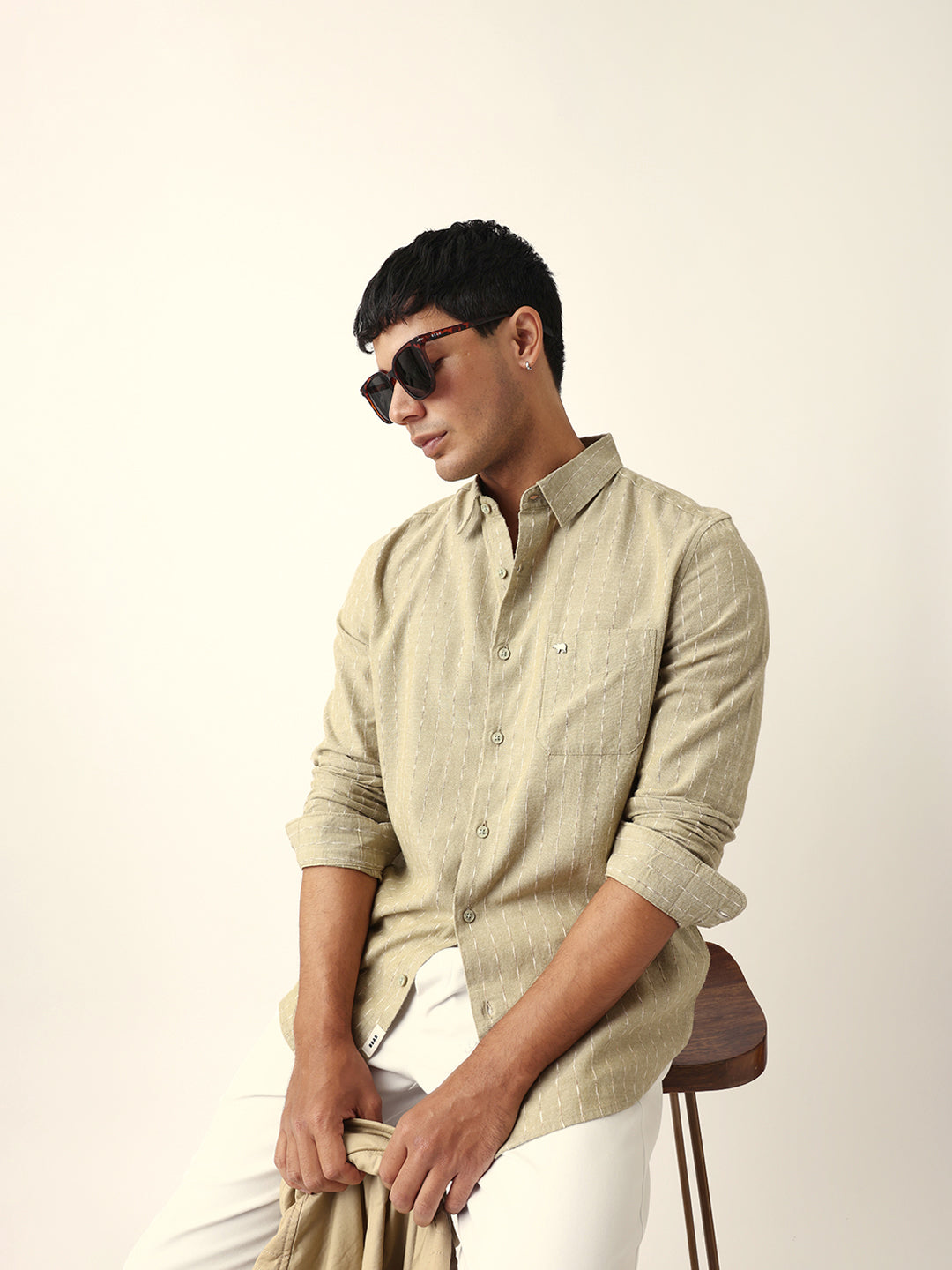 Men Green Casual Shirt