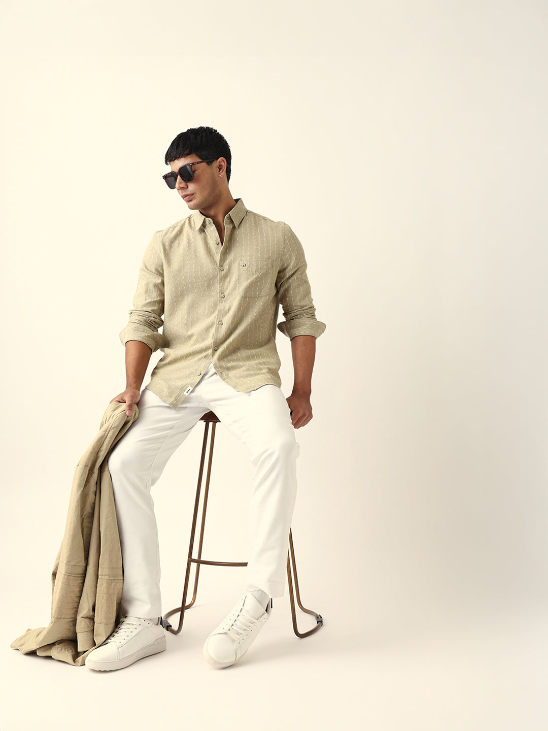 Men Green Casual Shirt
