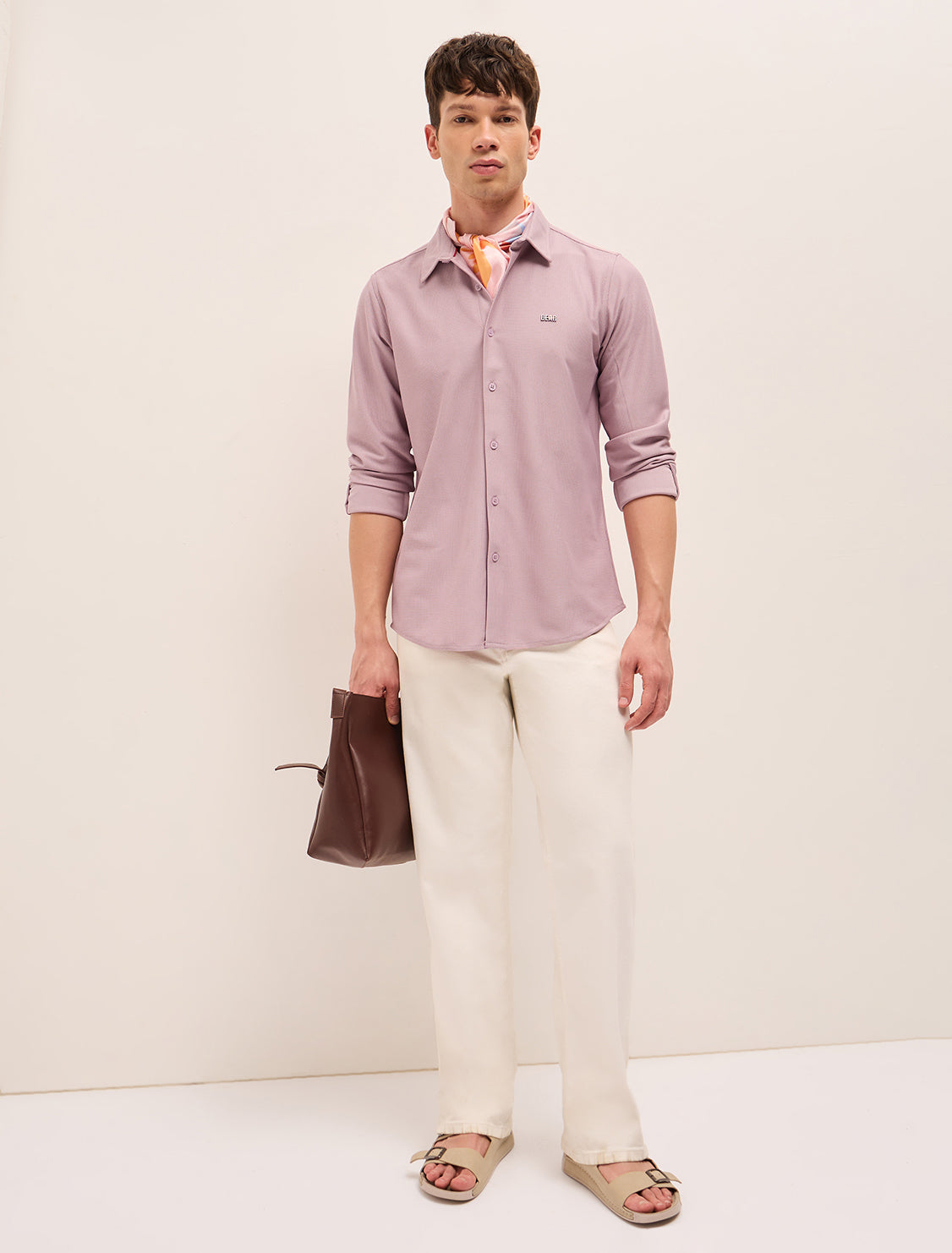 Men Woven Textured Casual Shirt