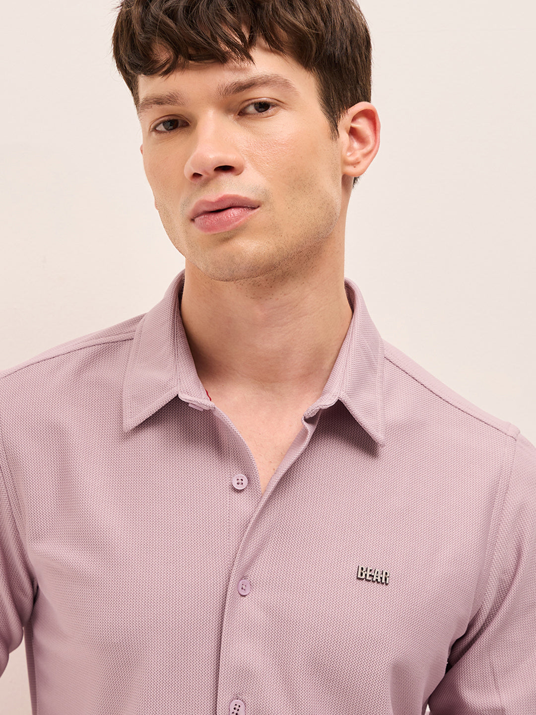 Men Woven Textured Casual Shirt