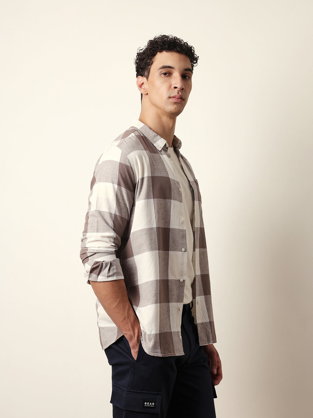 Men Modern Fit Casual Shirt