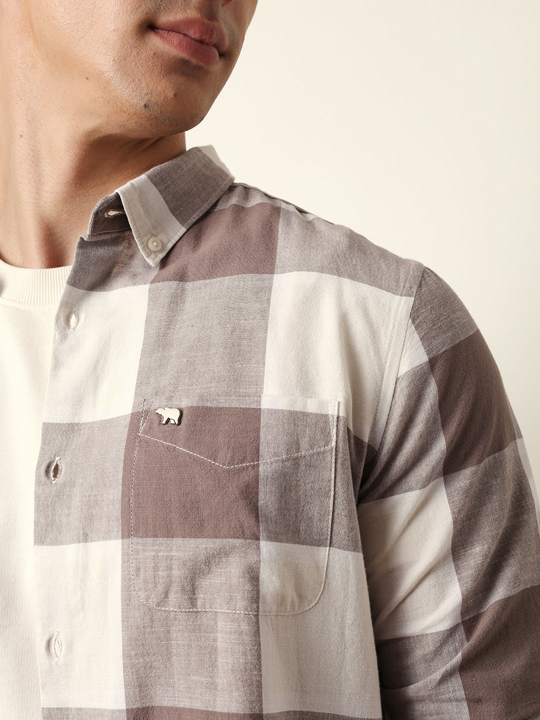 Men Modern Fit Casual Shirt