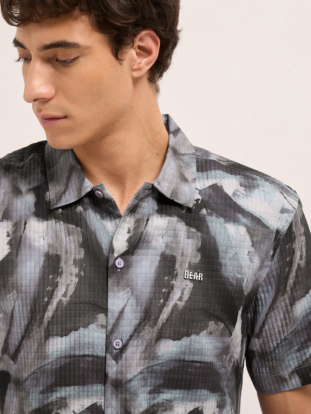 Men Abstract Printed Casual Shirt
