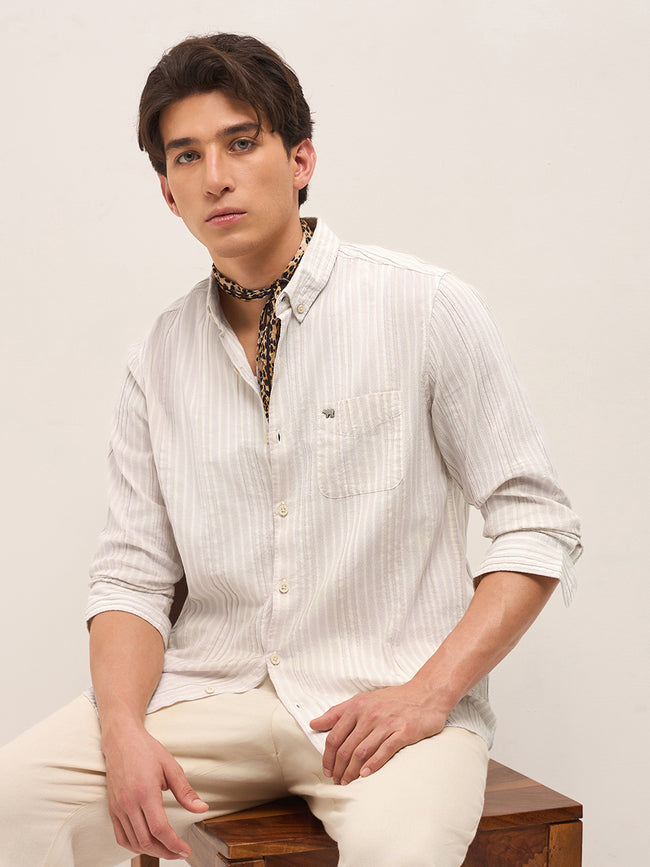 Men Pink Casual Shirt