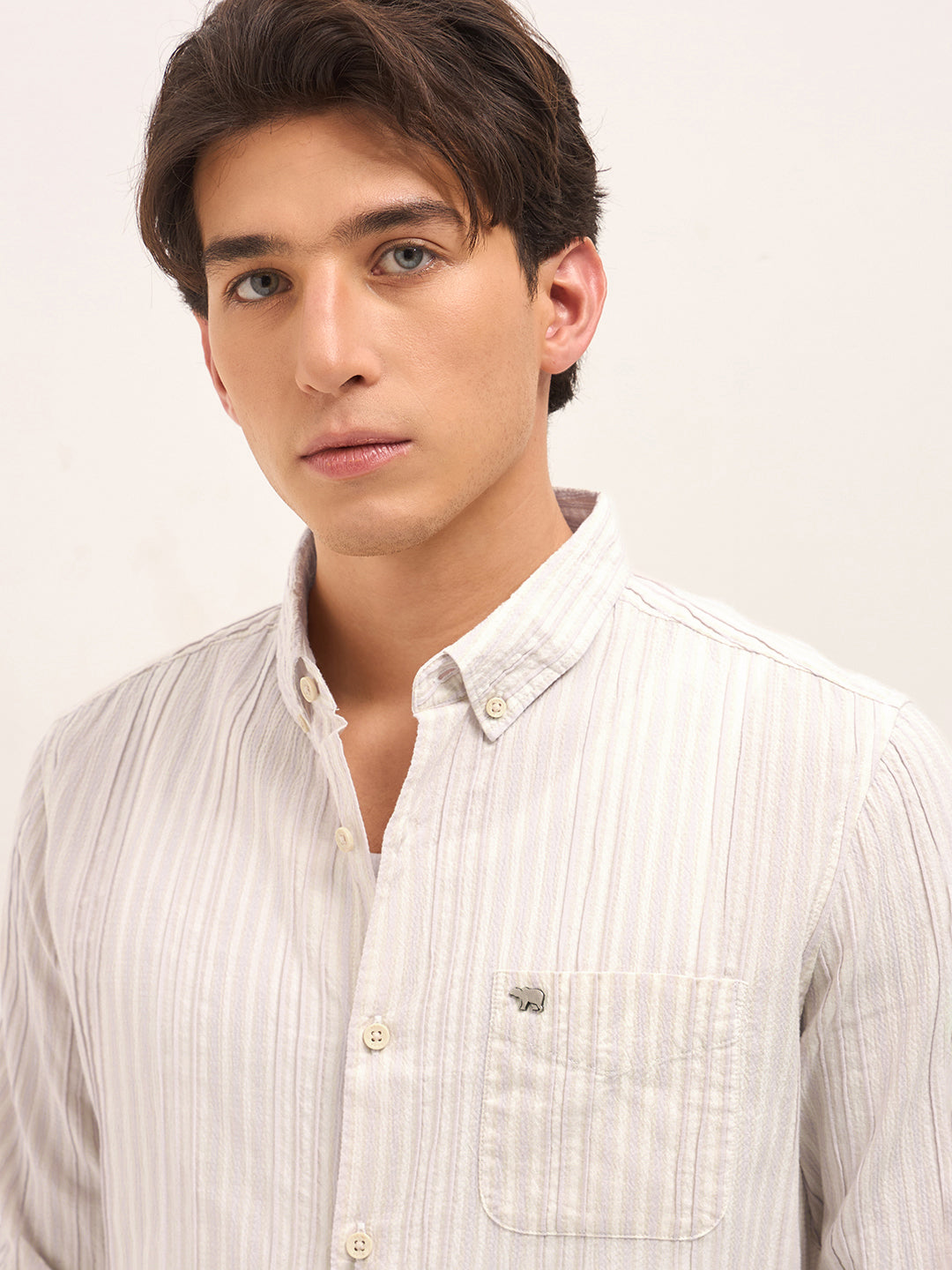 Men Pink Casual Shirt