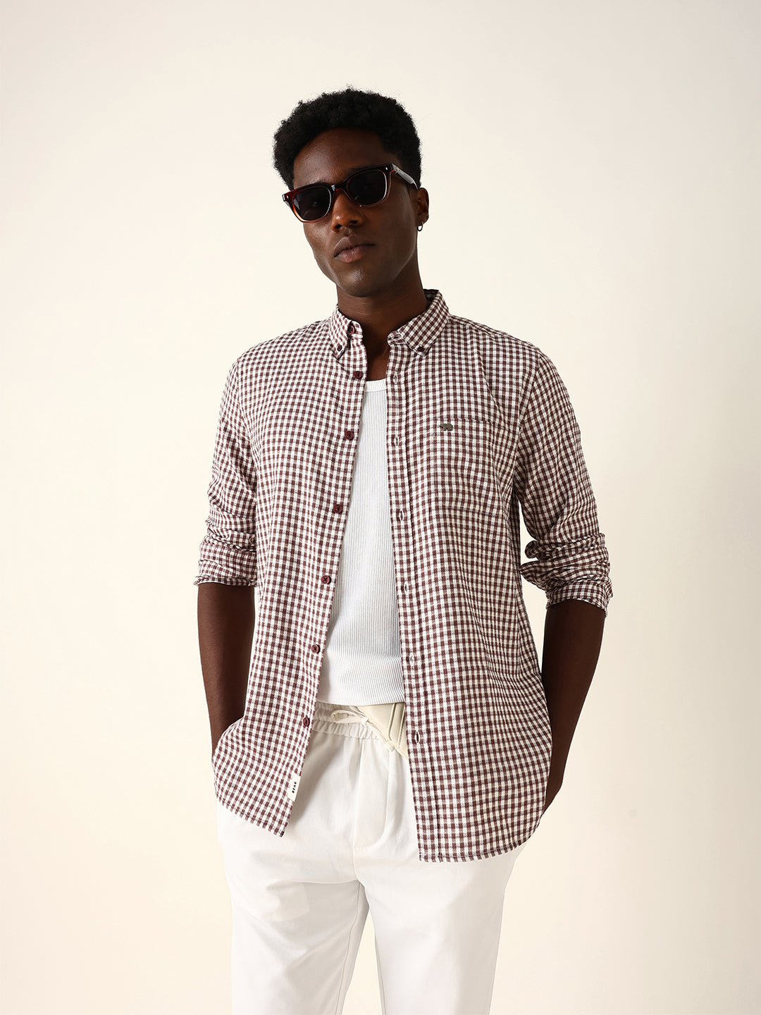 Men Checked Casual Shirt