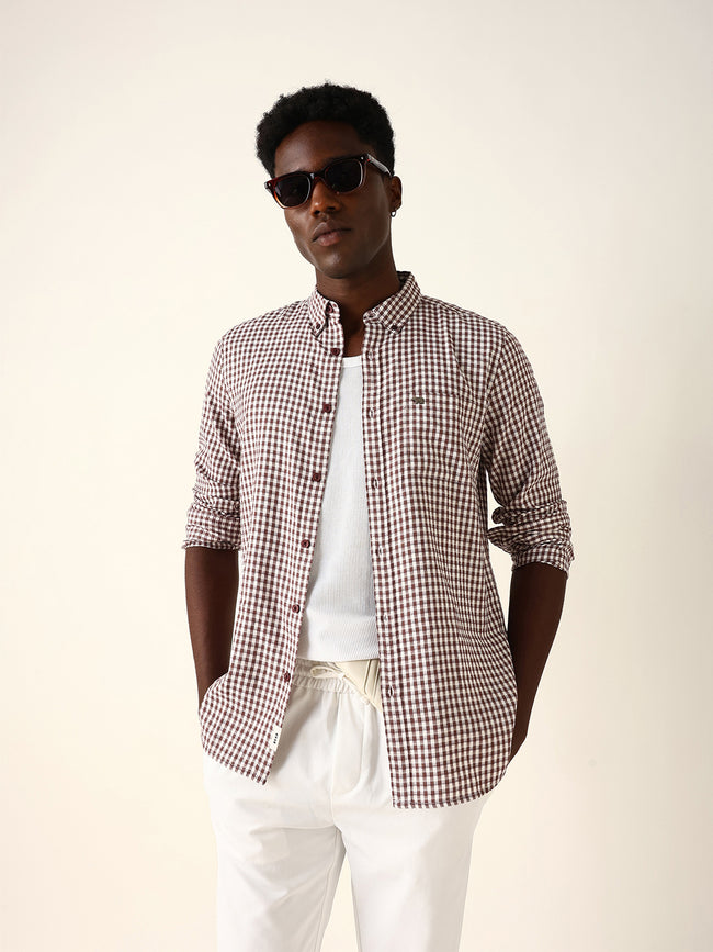 Men Checked Casual Shirt