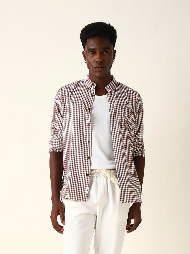 Men Checked Casual Shirt