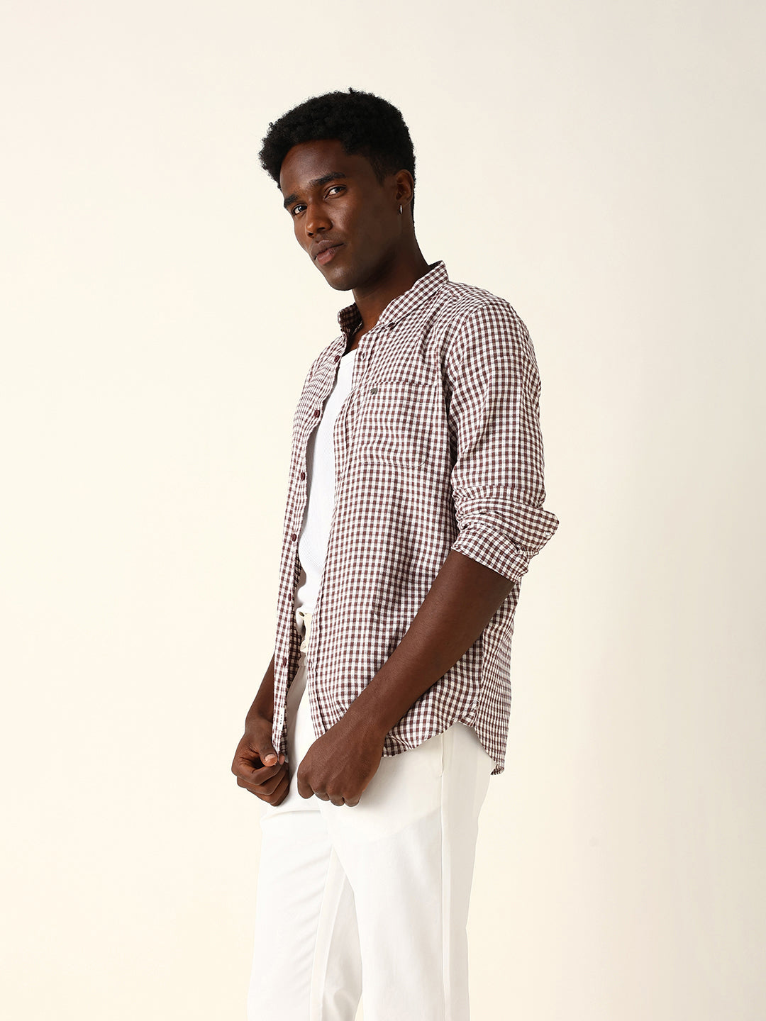Men Checked Casual Shirt