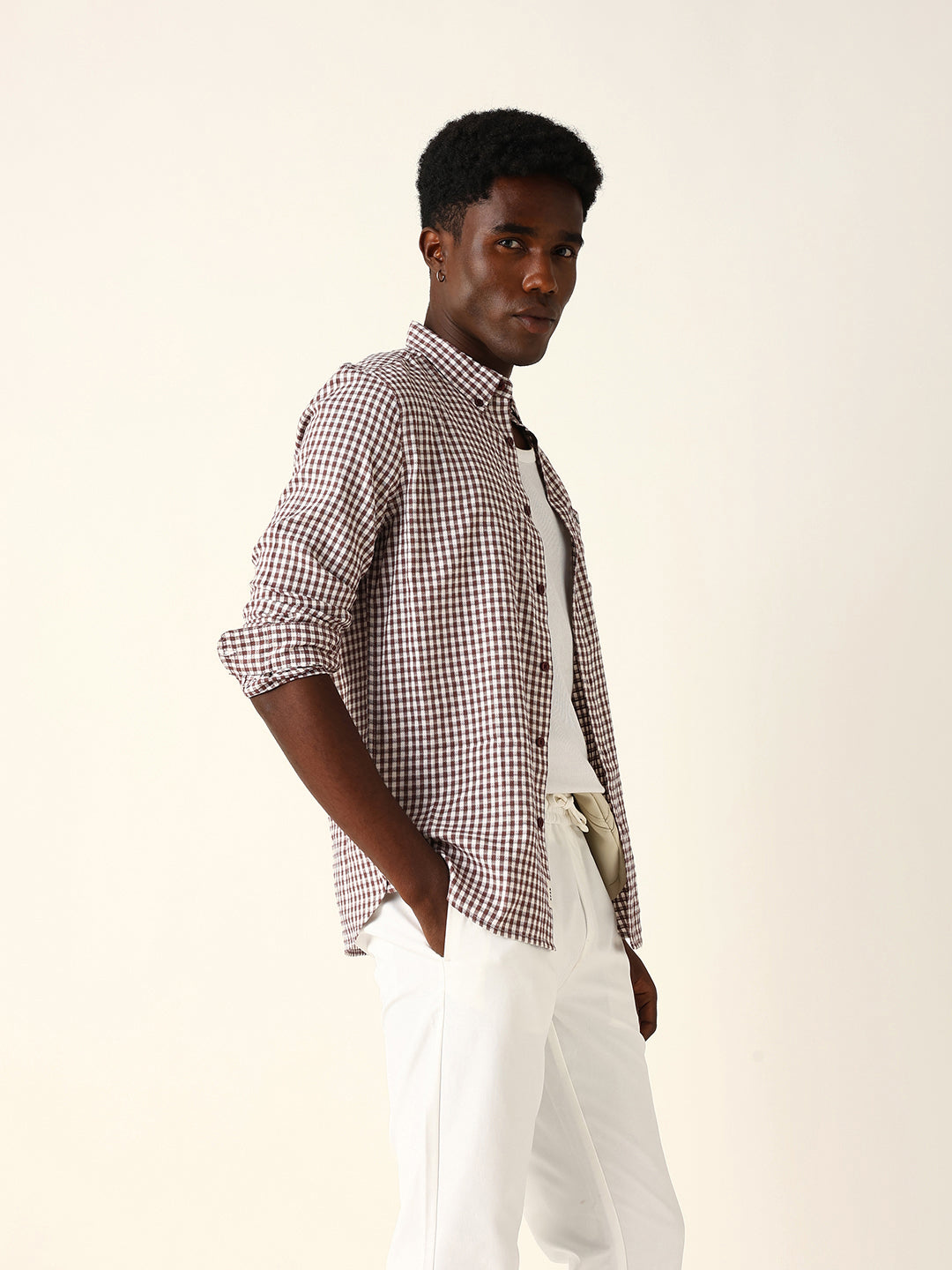 Men Checked Casual Shirt