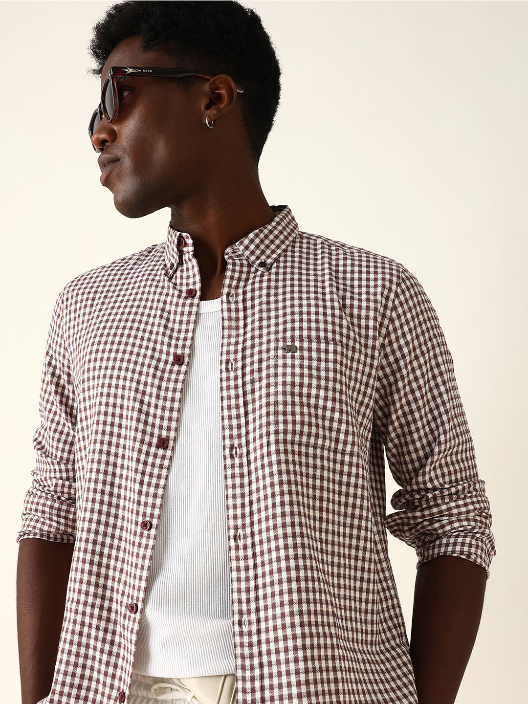 Men Checked Casual Shirt