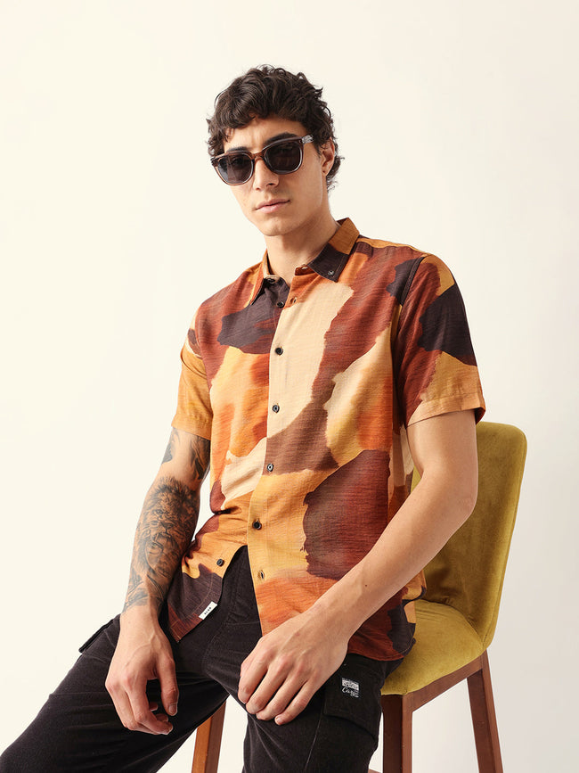 Men Multi Viscose Rayon Printed Shirt
