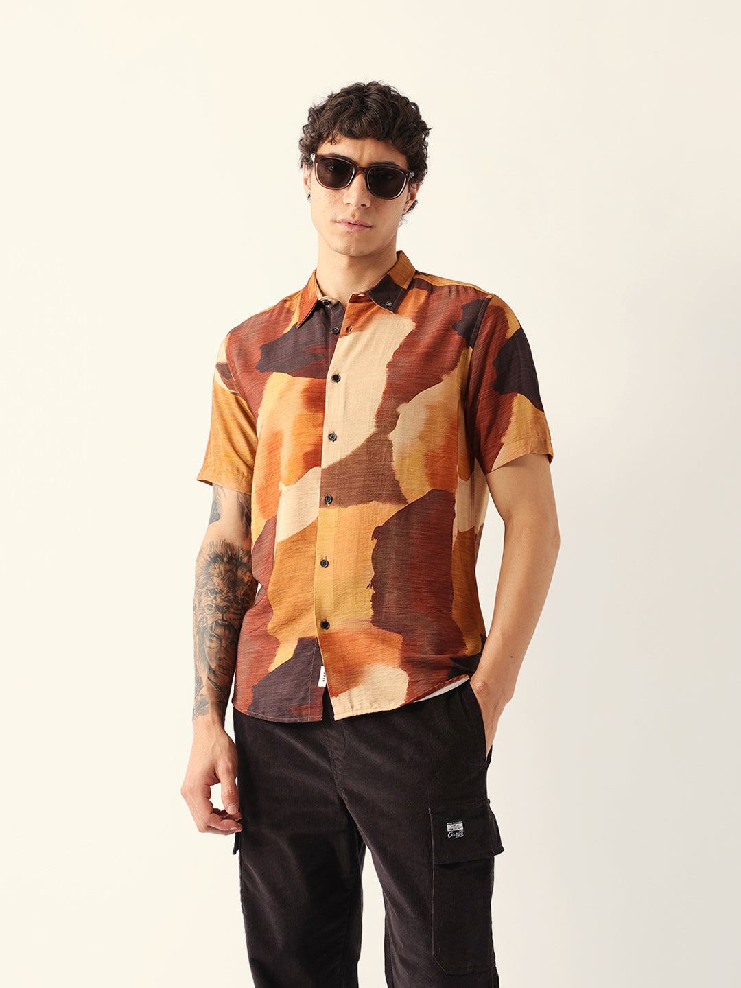 Men Multi Viscose Rayon Printed Shirt
